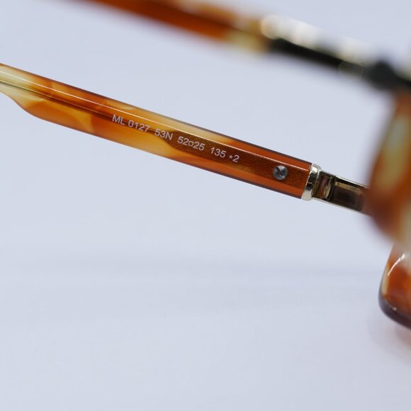 🕶️ New Moncler ML0127 53N Sunglasses - Blonde Havana Frame, Green Lenses - Picture 6 of 9